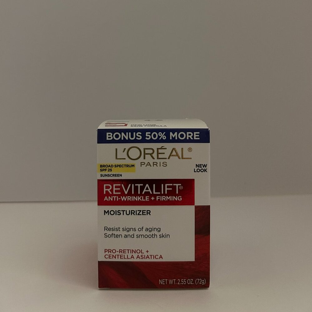 New Bonus Size L'OREAL Revitalift Anti-Wrinkle Firming Moisturizer + SPF 2.55 oz